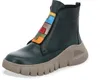 Gemini Damen Stiefelette geometrische Formen Reißverschluss Produktbild-Vorschau 6