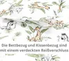 TupTam Kinder Bettwäsche Set 2-TLG, Safari Löwe Braun Grün, Produktbild-Vorschau 3