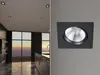 LED Einbaustrahler Decke eckig schwenkbar dimmbar Schwarz Produktbild-Vorschau 1