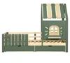 Hausbett Kinderbett 90x200 cm mit Dach, Fenster, Produktbild-Vorschau 11