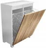 KOMODA ŁAZIENKOWA 60 kosz z koszem na pranie dąb wotan 60cm Podgląd zdjęcia produktu 2