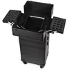 Kosmetikkoffer auf Rollen Aluminium Schwarz 70L Make-up Produktbild-Vorschau 3