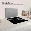 KitchenYeah© Herdabdeckplatte Vögel - Federn - Schwarz , Produktbild-Vorschau 3