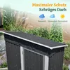 Domek ogrodowy o wymiarach 152 × 84 × 182 cm, metalowa Podgląd zdjęcia produktu 11