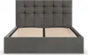 Polsterbett 140x200 cm mit Lattenrost, Doppelbett mit Produktbild-Vorschau 5