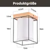 ZMH Deckenleuchte Flur Deckenlampe Holz 1 Flammig E14 Produktbild-Vorschau 3