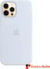 A light blue iPhone case with a gold camera bump is shown against a white background. Produktbild-Vorschau
