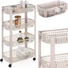 Scaffale a 4 ripiani su ruote 46,5x26x79 cm Anteprima dell’immagine prodotto 15
