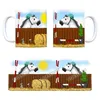 Kaffeebecher mit weißes Springpferd Motiv Kaffeetasse Tasse Produktbild-Vorschau 4
