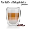 BigDean 4 Stück doppelwandige Latte Macchiato Gläser 300 ml Produktbild-Vorschau 6