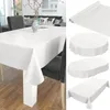 Tischdecke Wachstuch Premium Gestreift Weiß Robust Produktbild-Vorschau 2