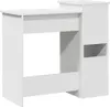 Biurko Z Półkami, Biała, 84X40X78 Cm, Materiał Podgląd zdjęcia produktu 6