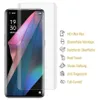 A screen protector is shown applied to a smartphone, with a separate screen protector next to it. Feature icons and text are displayed on the right side of the image. Produktbild-Vorschau