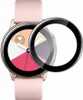 A smartwatch screen protector is shown placed over a smartwatch. Produktbild-Vorschau