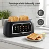 Toustovač Olvy na 4 krajíce, dlouhé otvory, digitální Náhled obrázku produktu 6