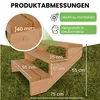 Terrassentreppe aus Lärche Treppe Stufen Wangentreppe Produktbild-Vorschau 3