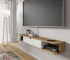 Homlando szafka RTV Icarus 156 wisząca dąb artisan biała Podgląd zdjęcia produktu 6