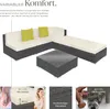 Rattan Lounge Paris mit Aluminiumgestell wetterfest Produktbild-Vorschau 3
