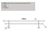 Bastone per tende nero, 140 cm, 2 binari, 19 mm, in Anteprima dell’immagine prodotto 4