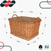 A wicker basket with dimensions indicated by measurement lines and text. Náhled obrázku produktu