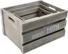 Three nested wooden crates with a distressed gray finish, one inside the other. Produktbild-Vorschau