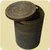 Wäschekorb Wäschebox mit Deckel aus 100% Ata, Rattan Palme, Produktbild-Vorschau 4