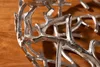 Eleganter Kerzenhalter ABSTRACT 38cm silber Kranz aus Ästen Produktbild-Vorschau 5