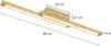A diagram showing the dimensions of a wooden LED ceiling light. Produktbild-Vorschau