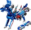 Magnetyczna zabawka auto dinozaur niebieski 2 w 1 Podgląd zdjęcia produktu 2