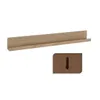 Mur brun MDF 58 cm x 6 cm x 6,8 cm Voir les images du produit 3