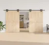 vidaXL Sada kování pro posuvné dveře 400 cm ocel černá Náhled obrázku produktu 3