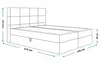 Boxspringbett ROMA mit 2 Bettkästen, Polsterbett Maße: Produktbild-Vorschau 3