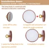 Magnetische LED wandlamp, hout, dimbaar | 360° draaibaar, Productafbeelding-voorbeeld 6