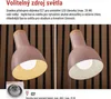 Stolní lampa POPPY na žárovku E27, růžová Náhled obrázku produktu