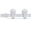 vidaXL Ferrure de porte coulissante 200 cm acier blanc Voir les images du produit 3
