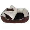 Hundebett braun-beige 72x58x18cm Hundekissen Hundekörbchen Produktbild-Vorschau 4