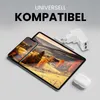 A charger adapter is shown with a tablet and a smartphone, displaying a landscape image on their screens. Anteprima dell’immagine prodotto