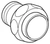Grohe Eingangsverschraubung für Eckmontage chrom - 37133000 Produktbild-Vorschau 2