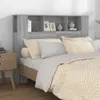 vidaXL Kopfteil mit Ablagen Grau Sonoma 140x18,5x104,5 cm - Produktbild-Vorschau 1