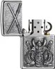 Zippo Feuerzeug Plakette Samurai 2007836 chrom gebürstet Produktbild-Vorschau 2