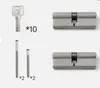 Zylinderschloss Profilzylinder gleichschließend 2x 70 mm Produktbild-Vorschau 1