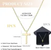 Collier croix pour femme plaqué or 18 carats avec boîte à Voir les images du produit 2