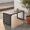home24 Gartentisch - Stahl - Anthrazit Produktbild-Vorschau 2