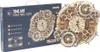 3D puzzle nástenné hodiny Zodiac, ROKR, Drevo, 168 dielikov Náhľad obrázku produktu 8