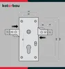 KOTARBAU® Garagentor Schloss 60mm Entfernung Horizontal Produktbild-Vorschau 7