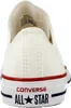 The back view of a white Converse All Star sneaker. Voir les images du produit