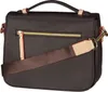 A dark brown Bugatti bodybag is shown from the back, with a crossbody strap. Produktbild-Vorschau