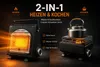 2in1 Gasheizung Camping Gaskocher 1,7kW tragbar Butan Produktbild-Vorschau 2