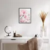 Gerahmtes Poster - Schwarzer Rahmen - Magnolie Blumen Rosa Produktbild-Vorschau 6