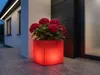 Smartwares LED Solar Blumentopf OSL-60083 weiß 37 cm RGBW Produktbild-Vorschau 3